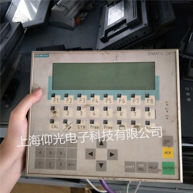 西門子OP17人機界面維修6AV3617-1JC20-0AX1觸摸屏按鍵失靈修理